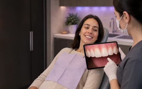 Verificación chairside sintética de una corona anterior terminada y vinculada al caso TL-8316