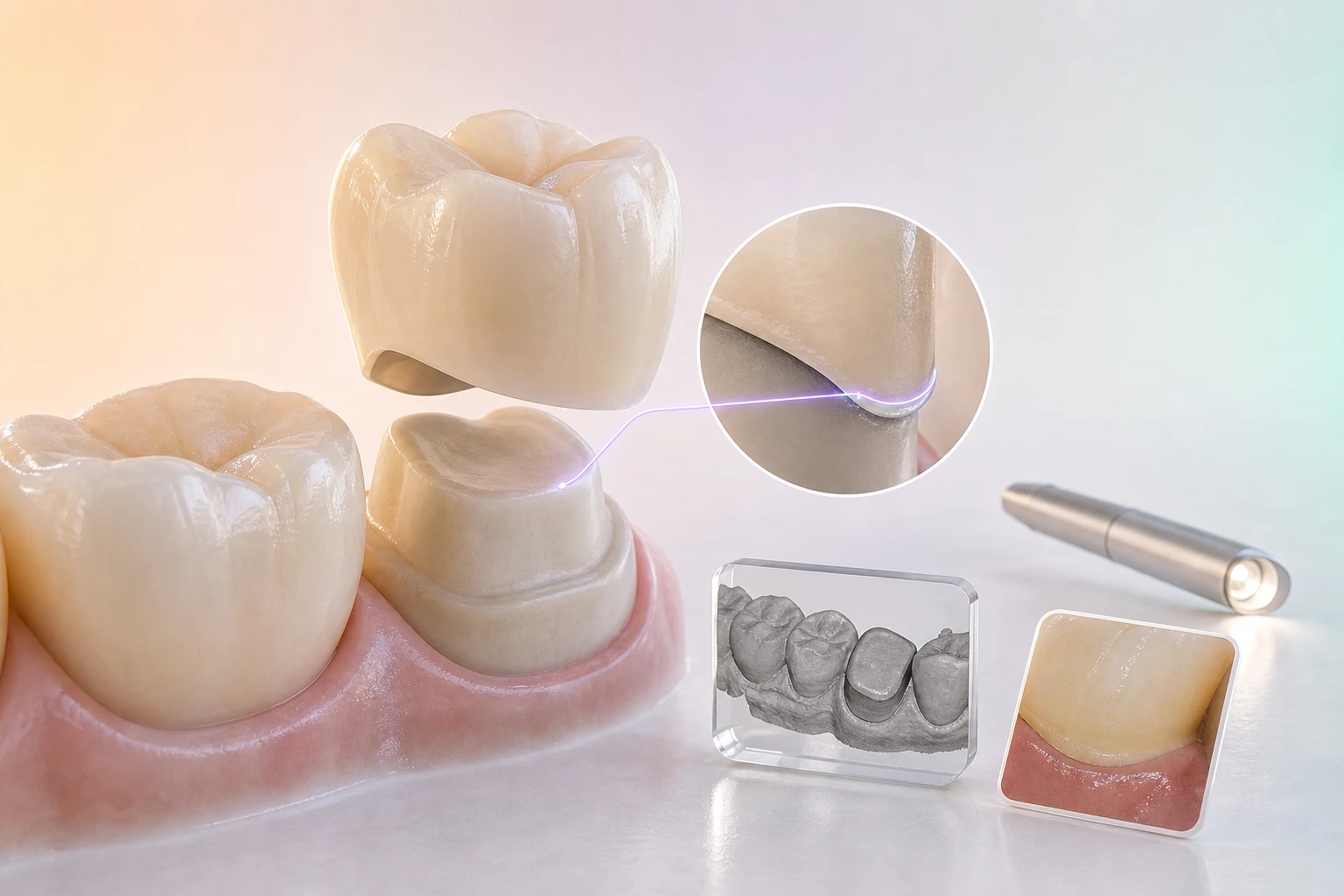 Clinical review where a gap can still be corrected before fabrication