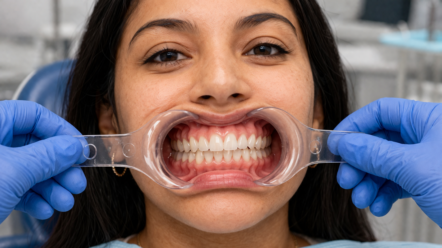 Smile Design — después: arco de sonrisa corregido, guías aplicadas